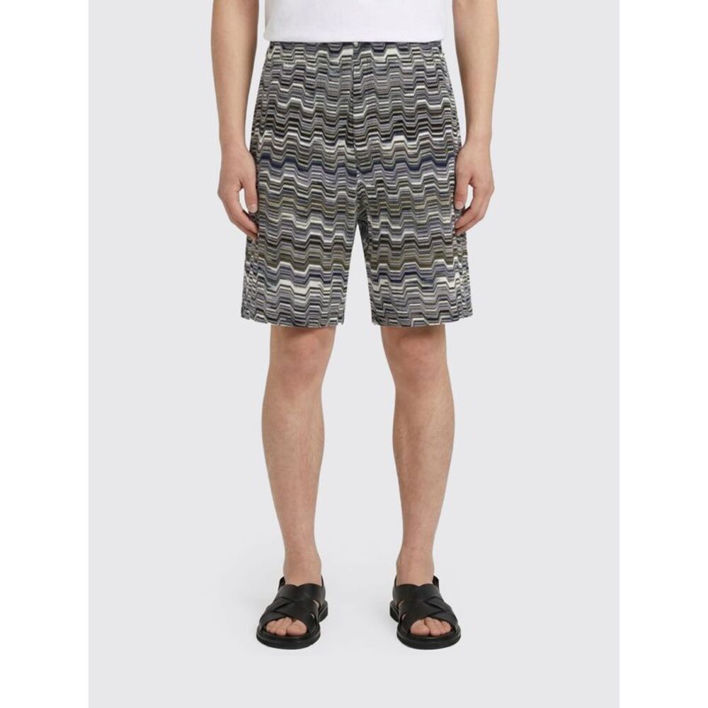 Missoni Men Cotton Jacquard Pattern Shorts Missoni